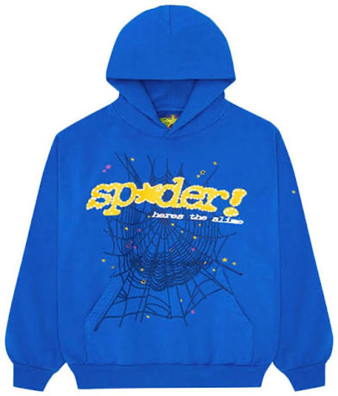 Spider dark blue Hoodie medium