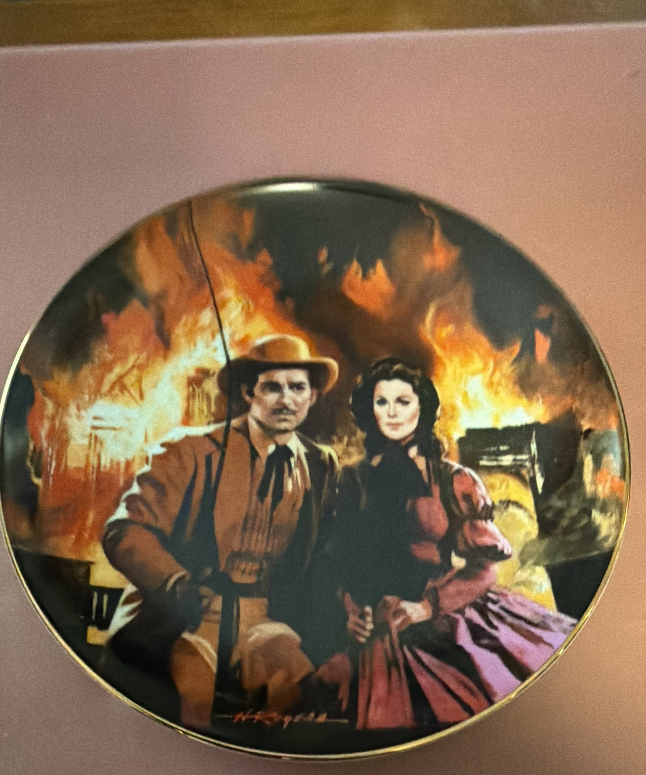 Gone with the Wind: The Burning of Atlanta Collector Plate