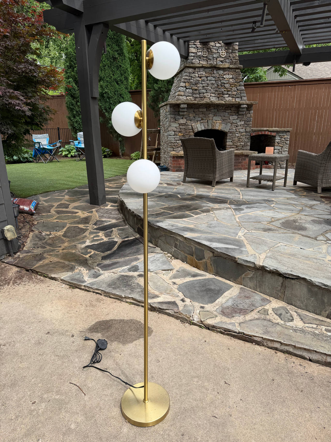West Elm Sphere & Stem Floor Lamp - 3-Light