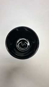 Indiana Glass Black Milk Diamond Point Footed Bowl - Image 2