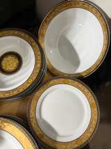 Elegant Gold Trim Porcelain Dinnerware Set – Greek Key Design (8 Pieces) - Image 4