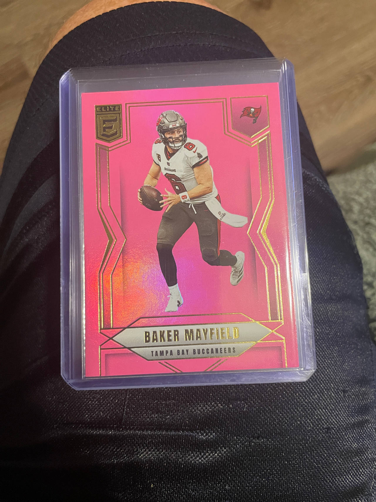 2023 Panini Elite Football Card - Baker Mayfield Pink Parallel