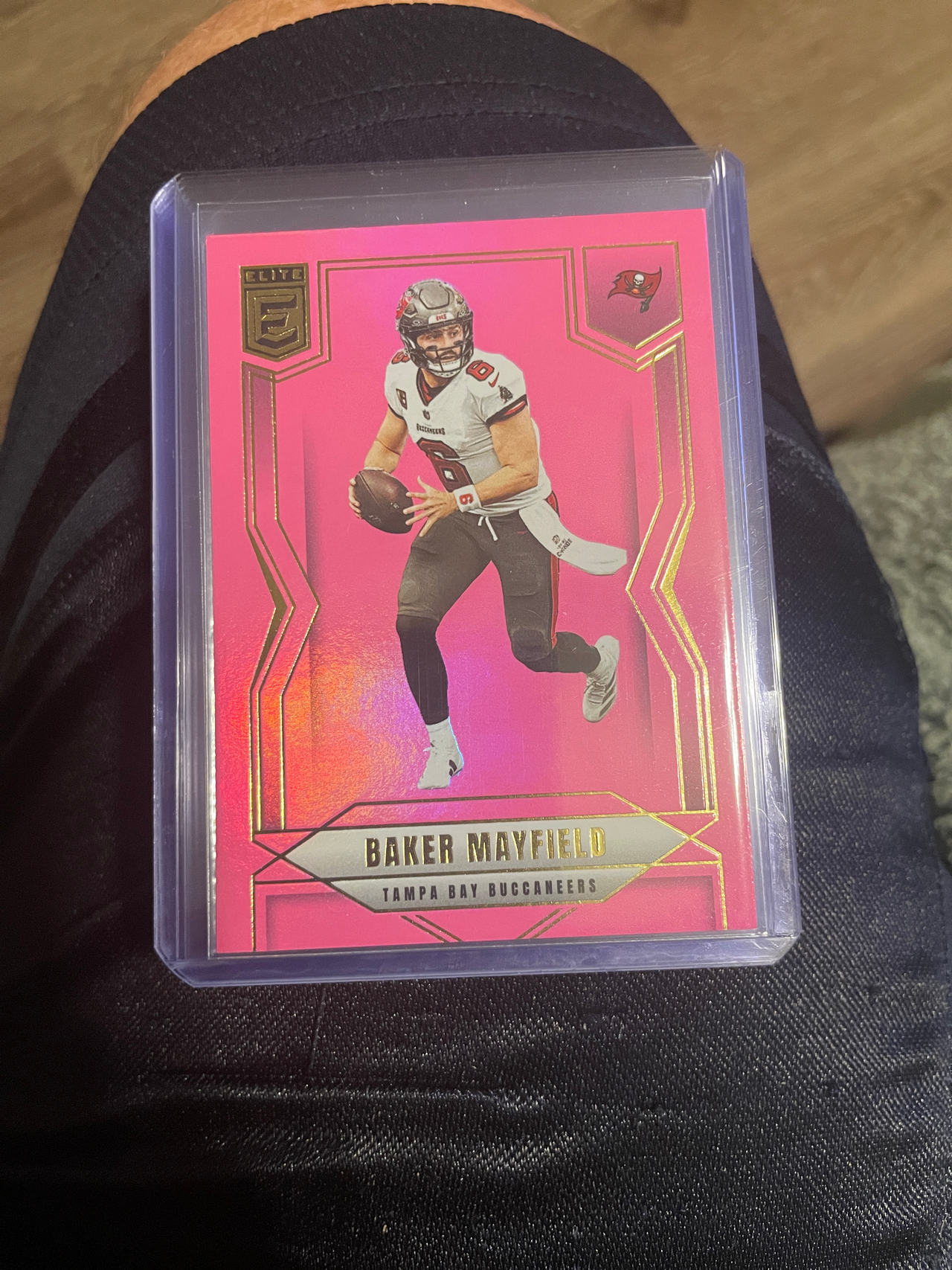 2023 Panini Elite Football Card - Baker Mayfield Pink Parallel