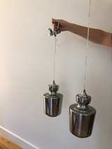 Mid-Century Modern Chrome Pendant Lights - Image 2