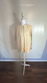 POL Crochet Sleeve Half Zip Hoodie - Image 2