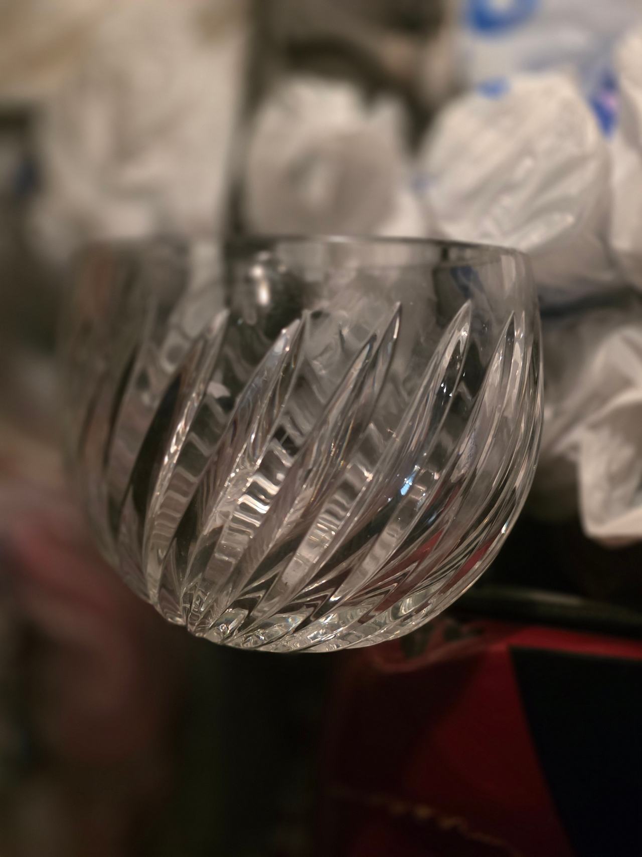 VINTAGE Soviet Lead Crystal Bowl