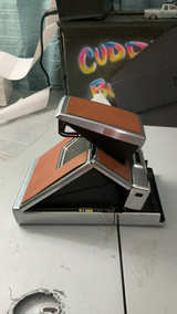 Polaroid SX-70 Original Chrome Instant Land Camera with Brown Leather - Image 2