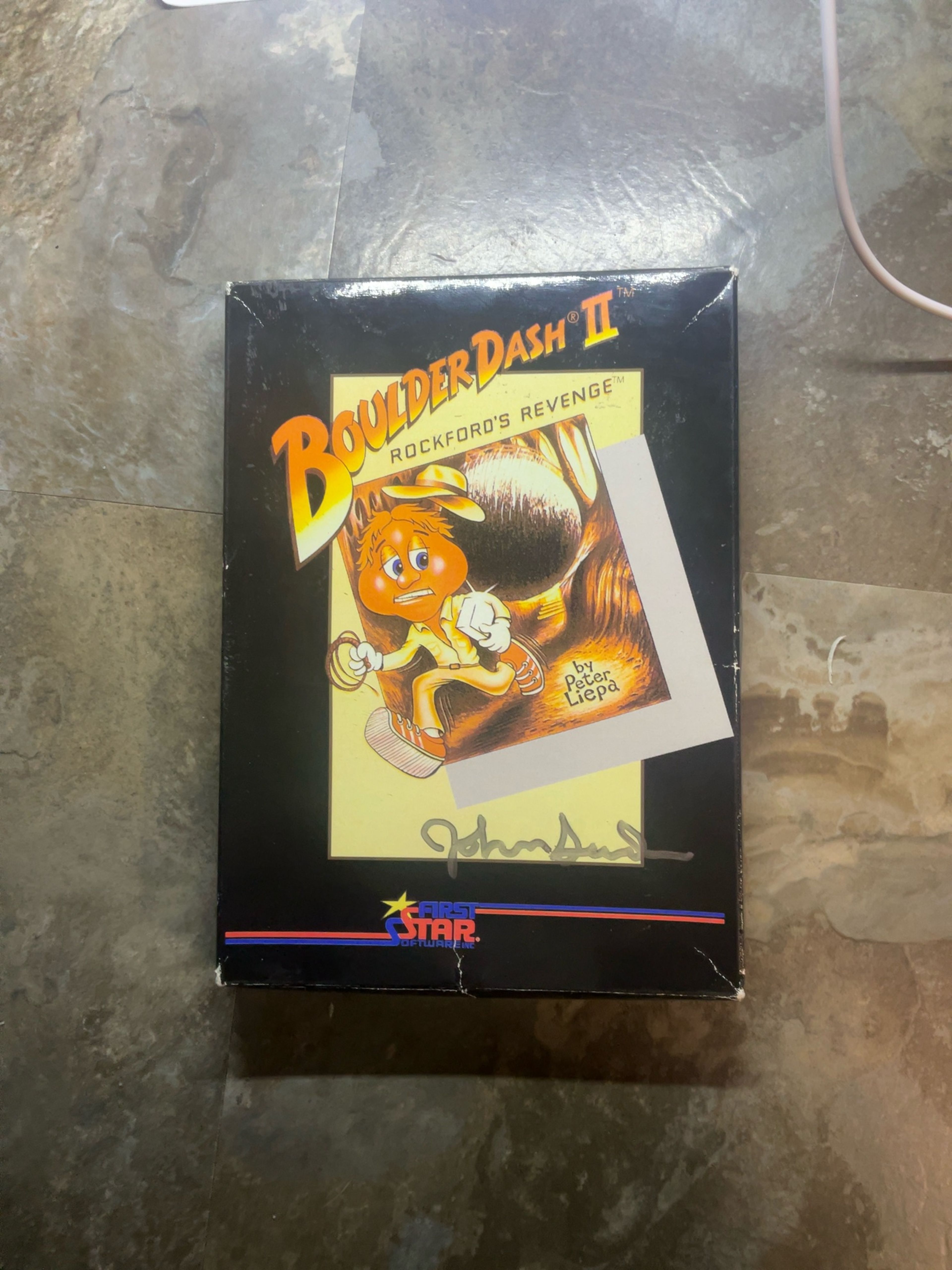 Atari 5200 Boulder Dash II: Rockford's Revenge signed by meanhamster