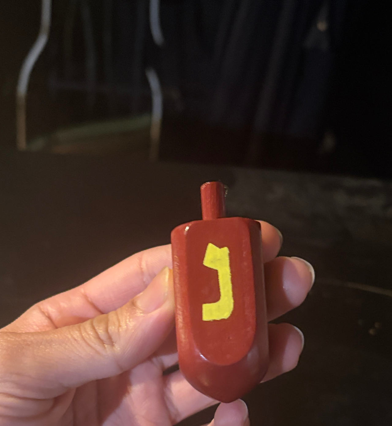Hand-Painted Wooden Dreidel