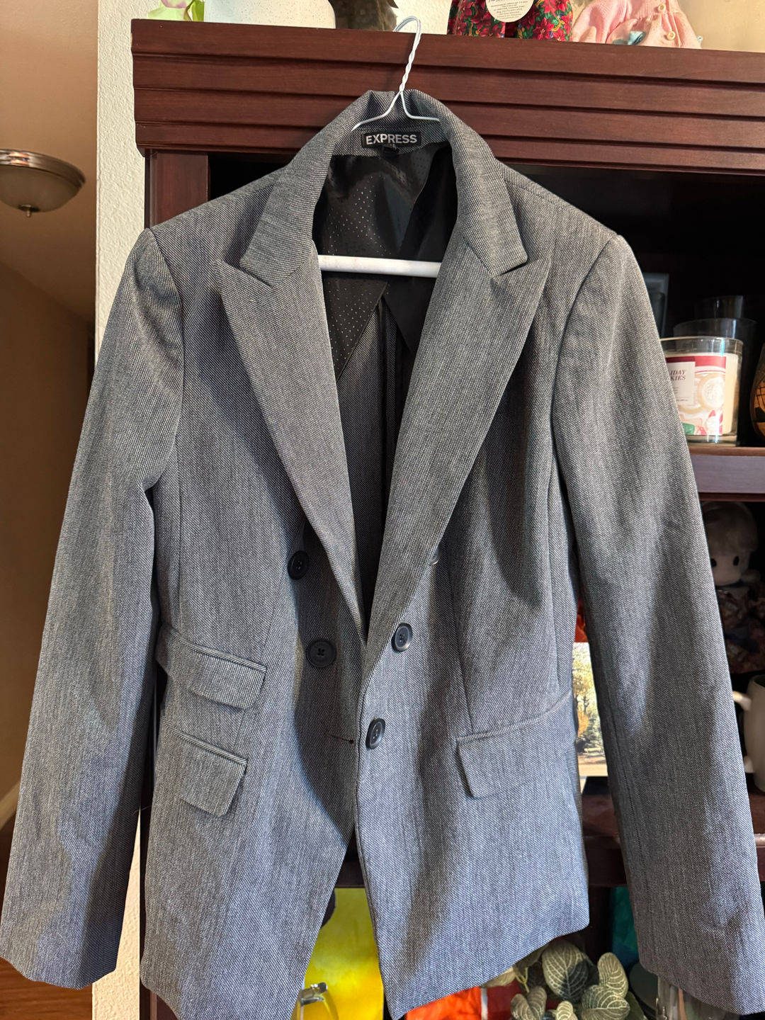Express Women's Gray Blazer