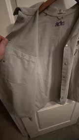 Dior x Judy Blame Gray Logo Embroidered Denim Shirt Jacket - Image 7