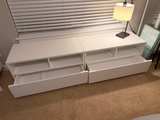 CB2 Chill High Gloss White Media Console - Image 4