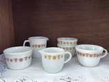 Pyrex Vintage Butterfly Gold Coffee Mug Set - Image 2