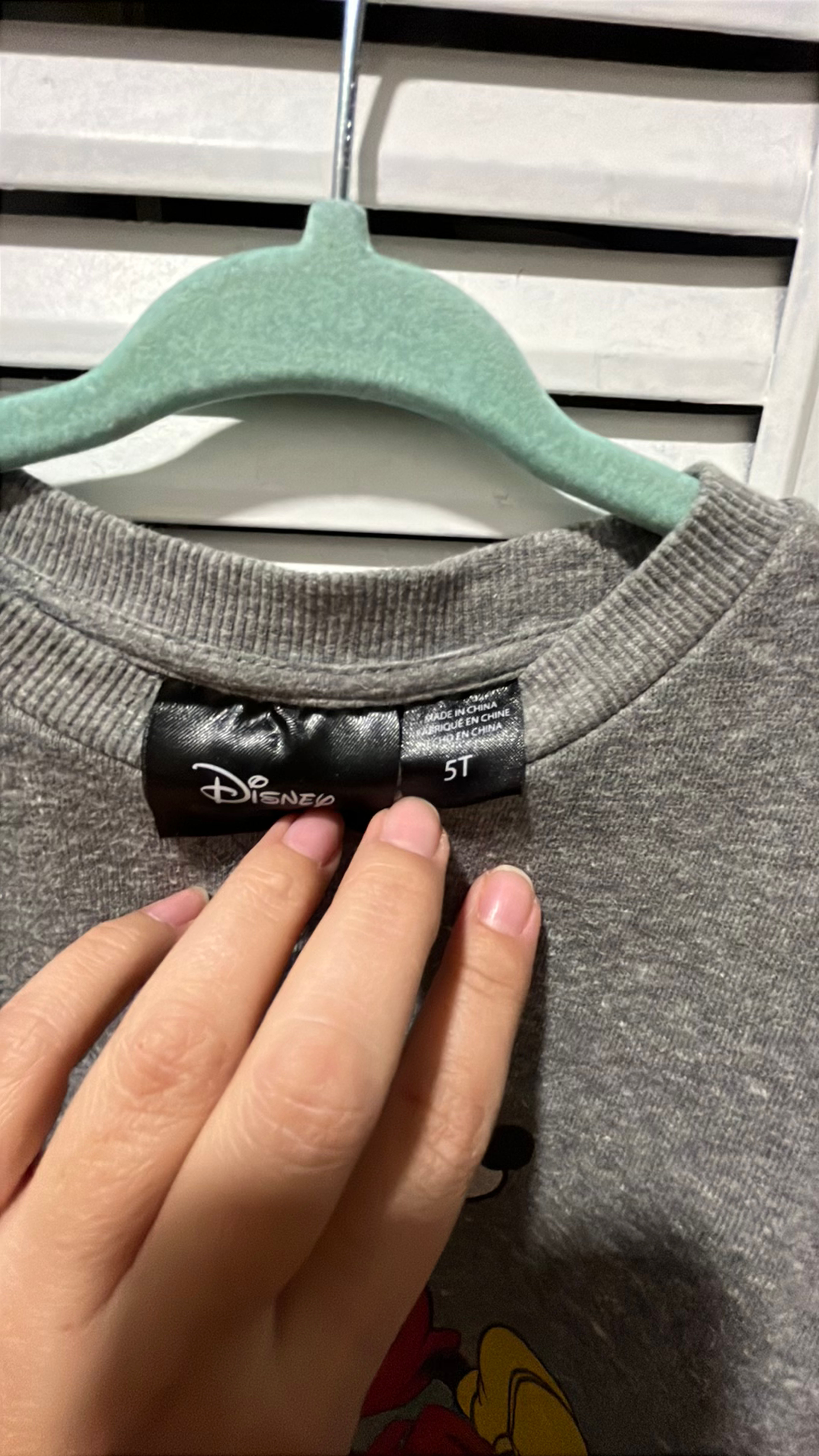 Girls 5T Disney Mickey Mouse Gray Sweatshirt - Image 2