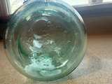 Mason's Patent Half Gallon Green glass error Canning Jar - Image 4