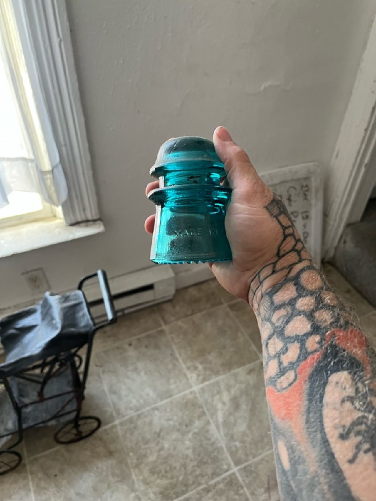 Hemingray Aqua Blue Glass Insulator