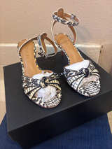 Coach Waverly Knot Sandal Snakeskin Print - Image 1