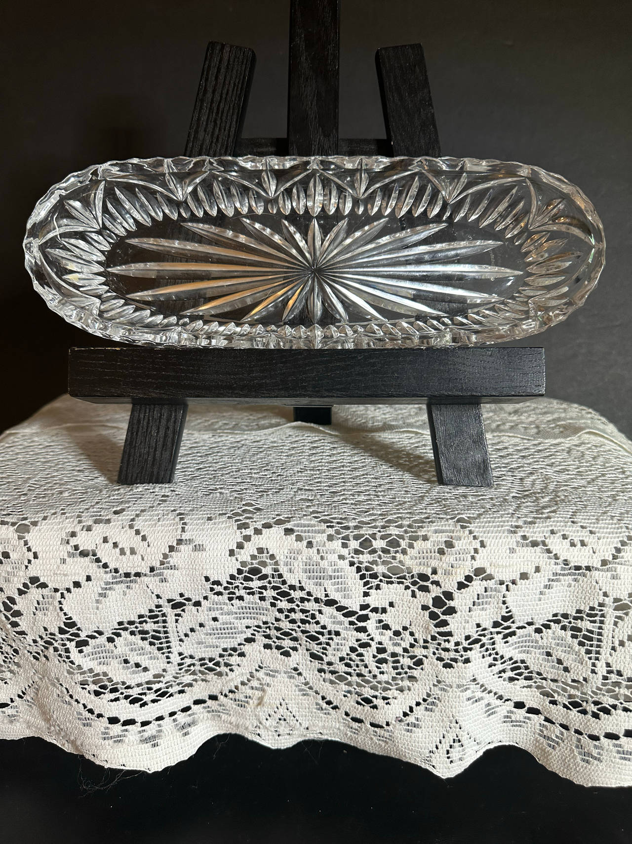 MARQUIS BY WATERFORD, CRYSTAL RELISH DISH, SIGNED
2 AVAILABLE