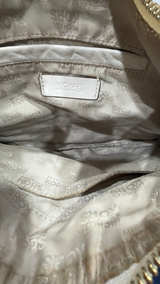 Michael Kors Jamesport Cream White Gold Shoulder Bag - Image 3