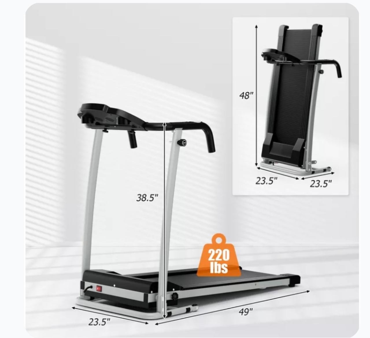 Compact Folding Electric Treadmill