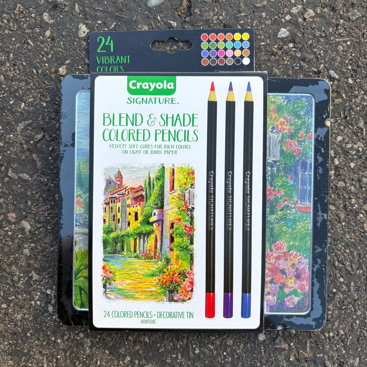 Crayola Signature Blend & Shade Colored Pencils, 24 Count