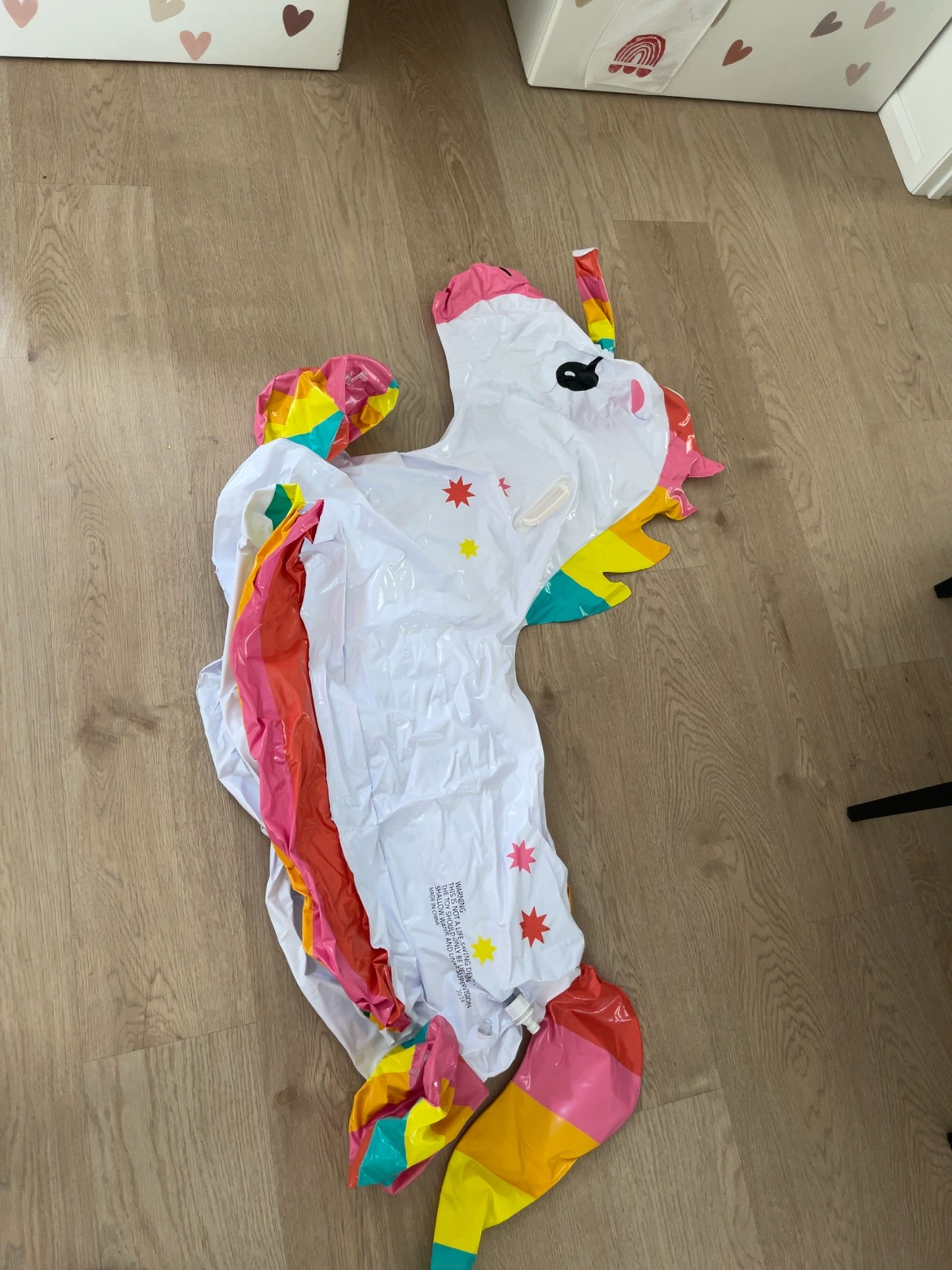 Giant Colorful Inflatable Unicorn Swim Float Lawn Sprinkler