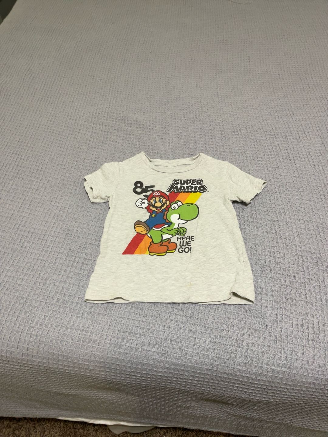 Nintendo Super Mario Oatmeal Toddler T-Shirt 4T