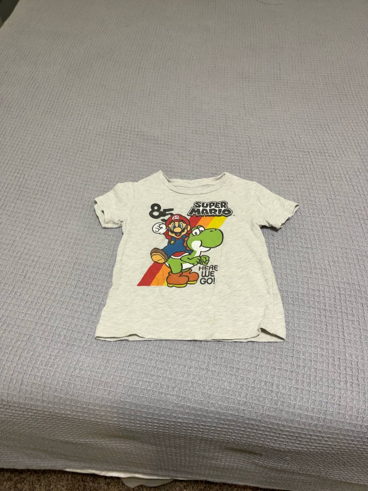 Nintendo Super Mario Oatmeal Toddler T-Shirt 4T