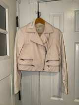 Rag & Bone Leather White Moto Jacket Size 2 - Image 1
