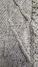 Aran Crafts Irish Merino Wool Shawl Collar Cardigan large - Image 2