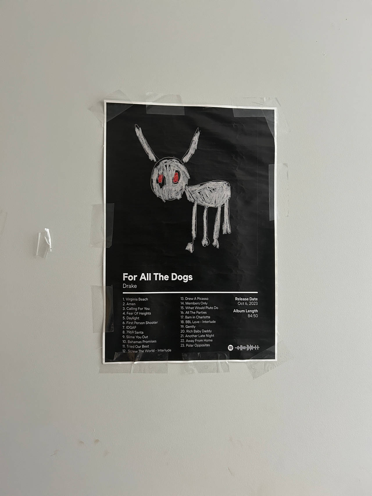 For All The Dogs Poster