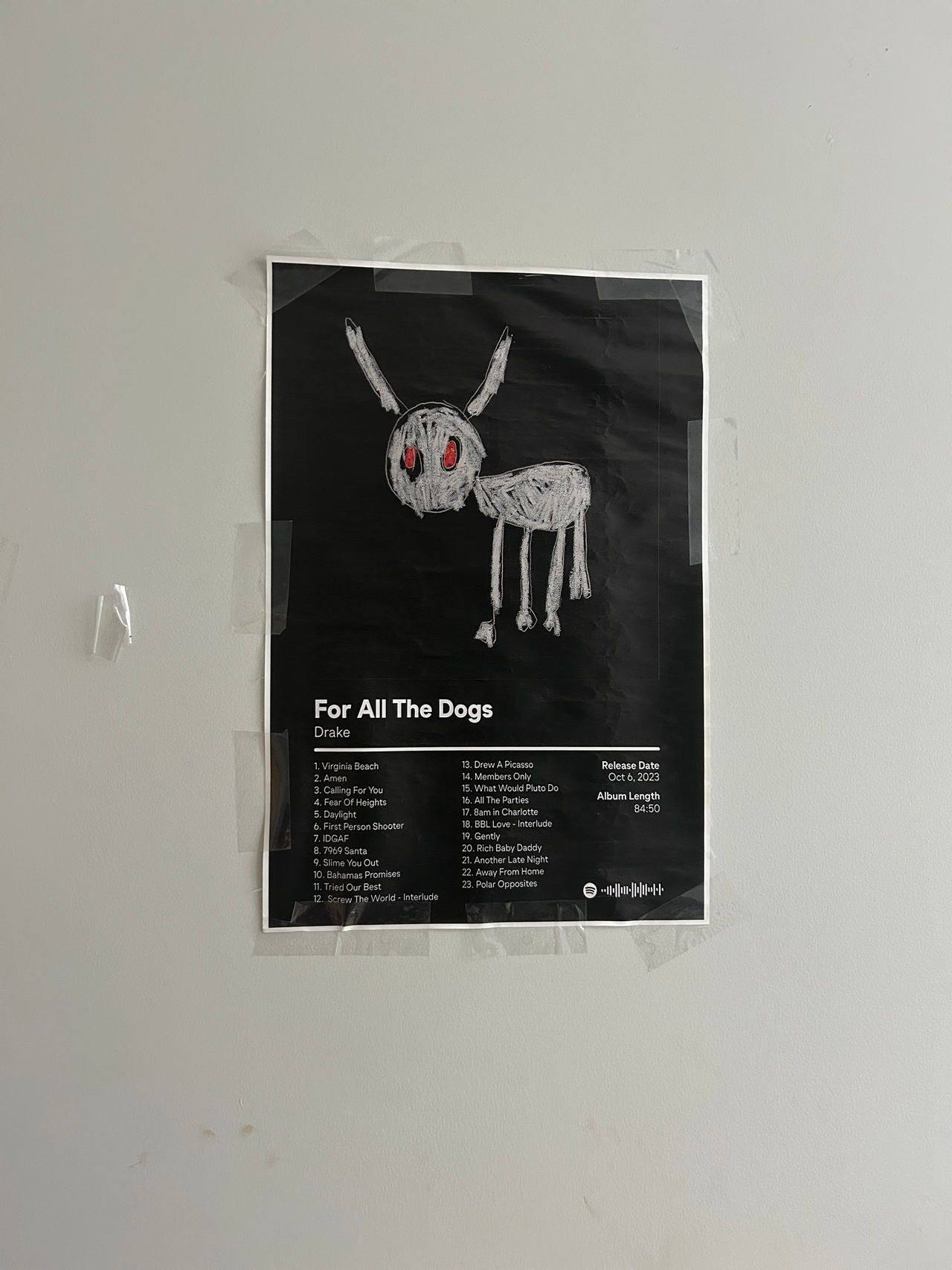 For All The Dogs Poster