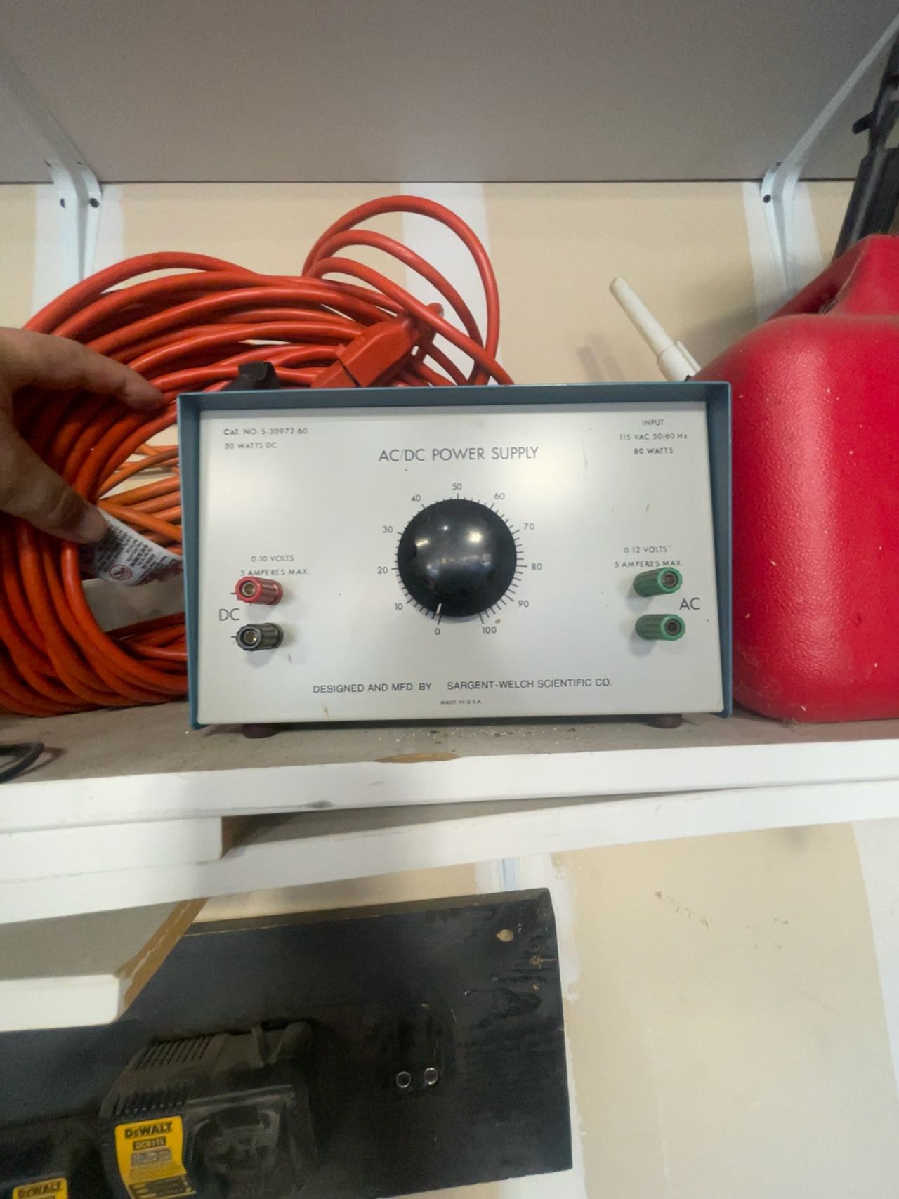 Sargent-Welch Scientific AC/DC Variable Power Supply 50W