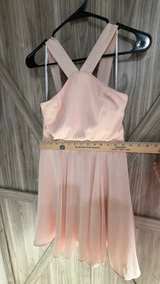Lulus Blush Pink Halter Fit and Flare Dress small - Image 3