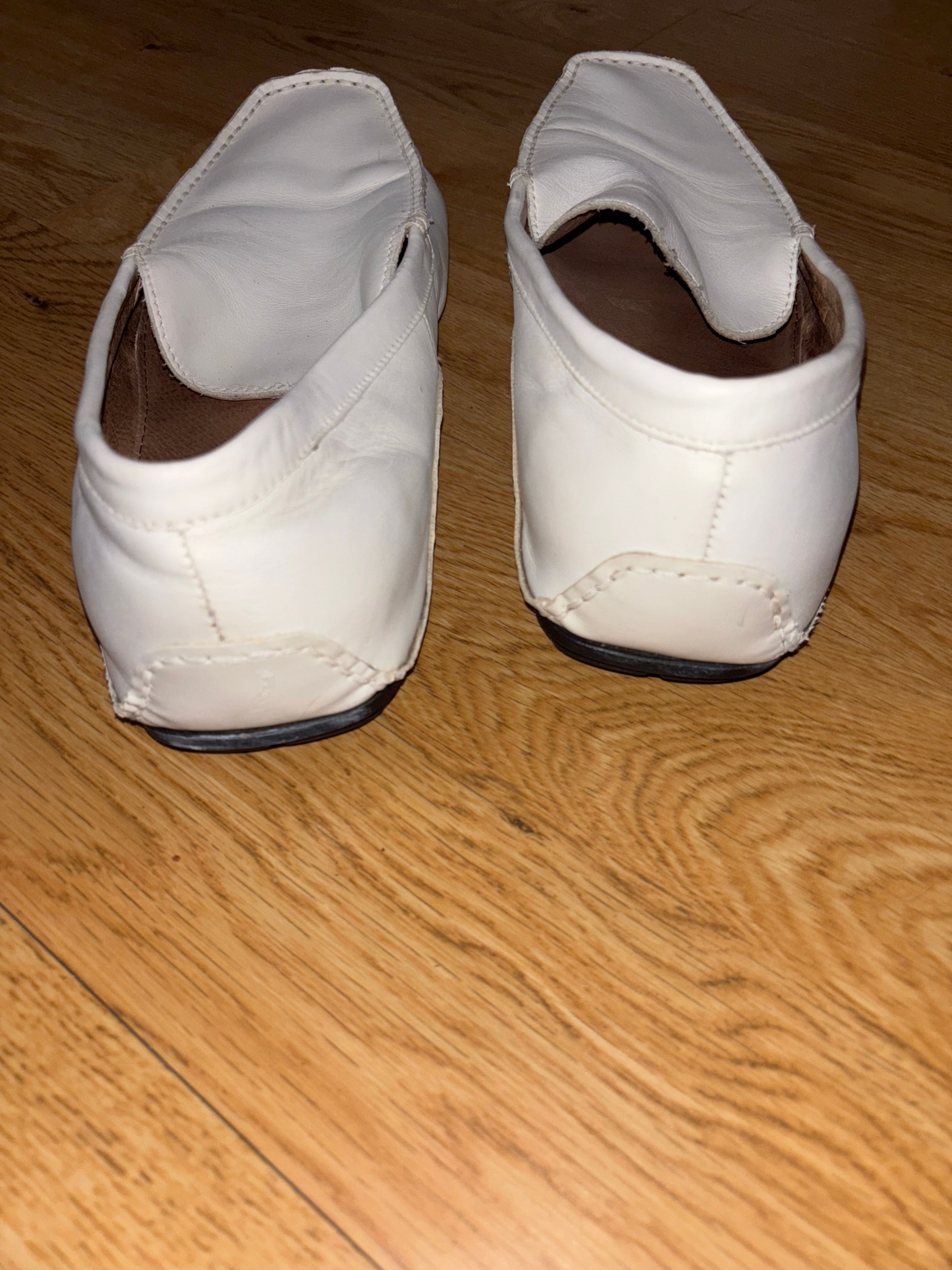 Steve Madden White Slip-On Loafers/ size 14 - Image 4