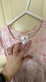 Girls' Pink Deer Print Dress - Image 2