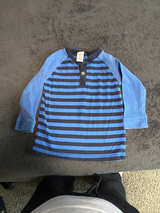 Gymboree Boys Striped Raglan Henley Shirt - Image 1