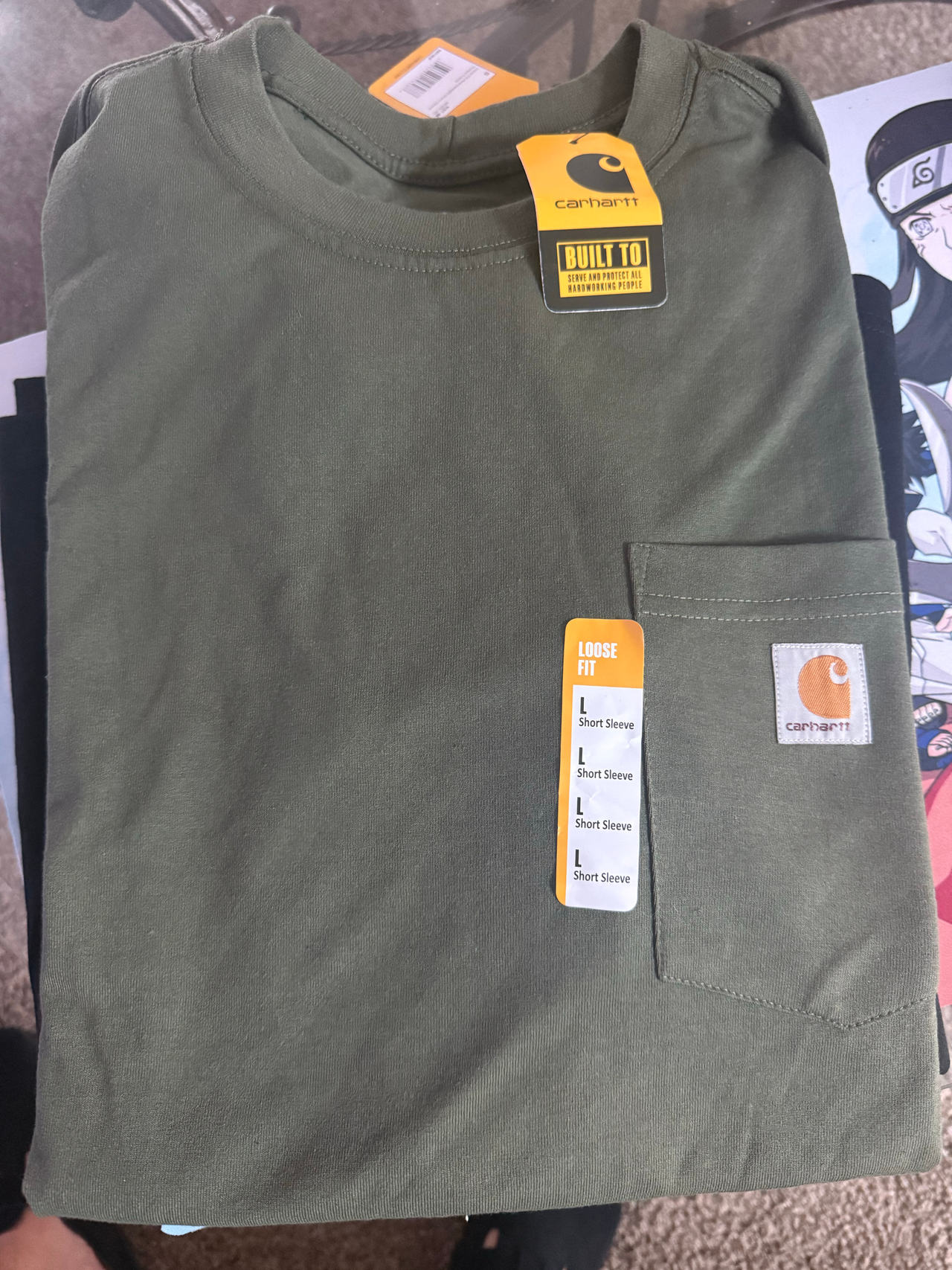 Carhartt Men's Loose Fit Heavyweight Short-Sleeve Pocket T-Shirt