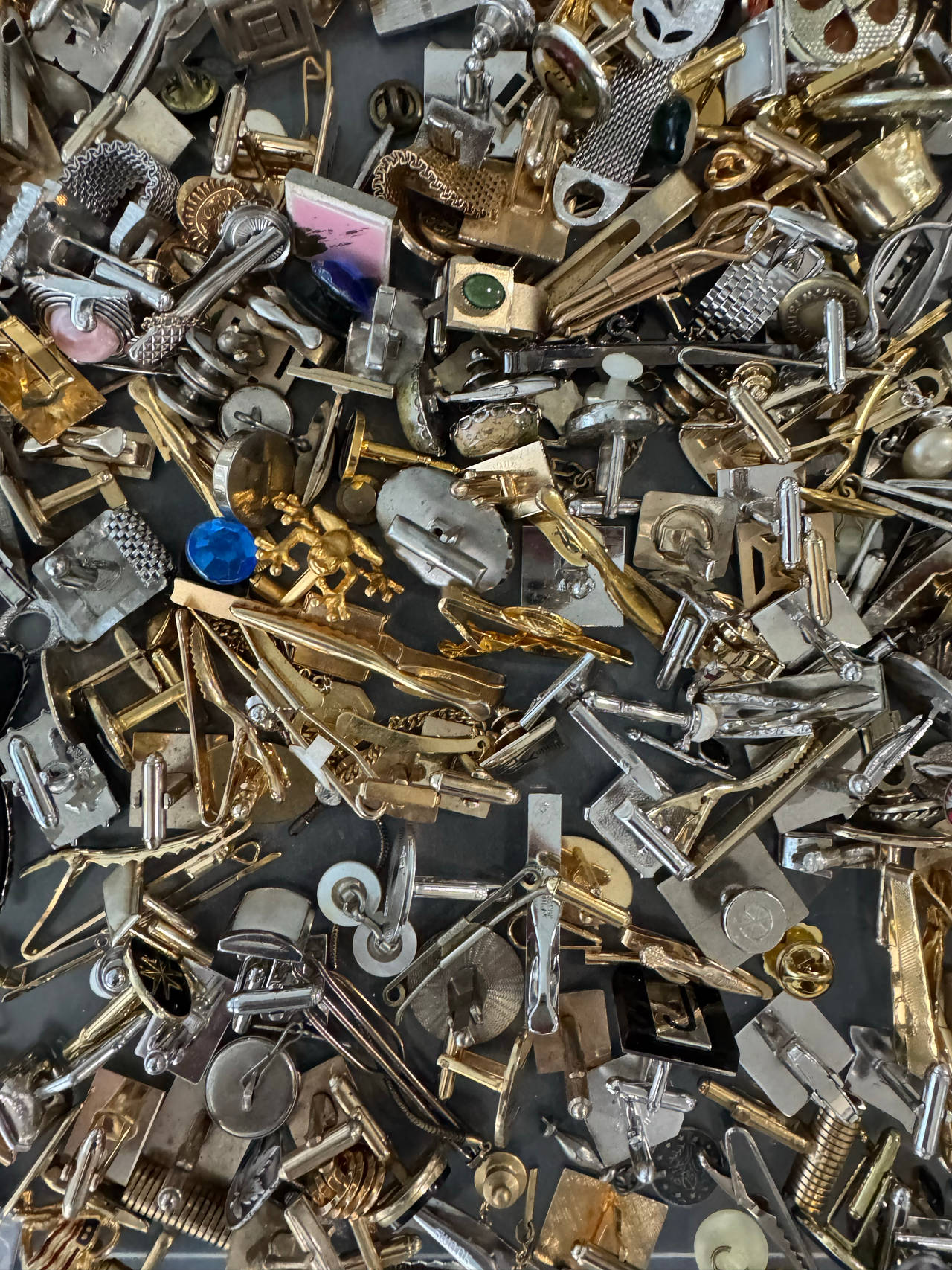 Vintage Tie Clips and Cufflinks Assortment