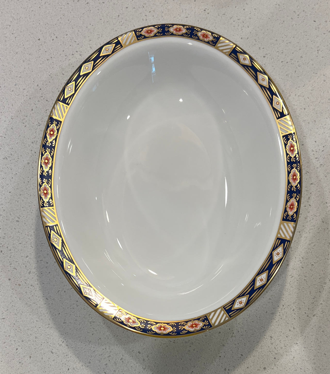 Royal Crown Derby Old Imari 1128 Oval Vegetable Bowl