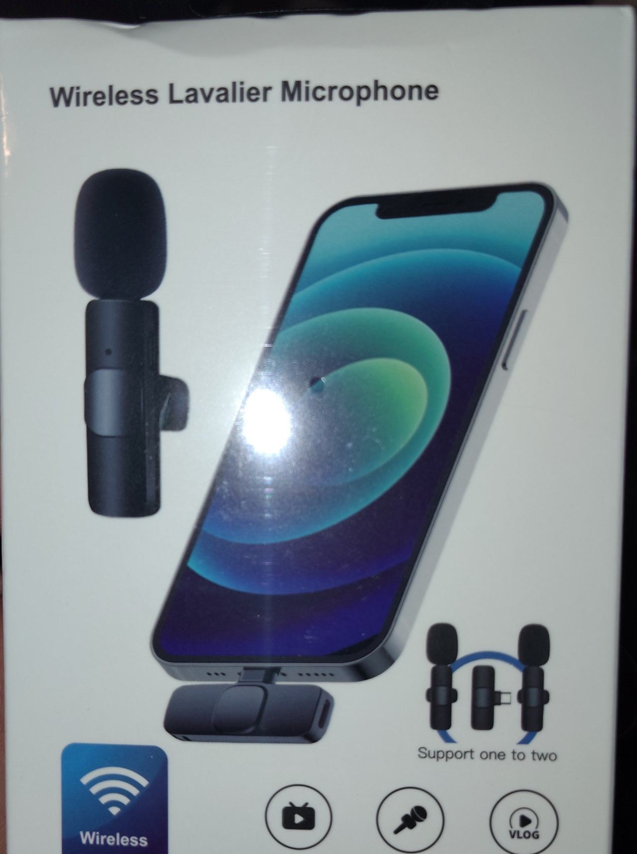Wireless Lavalier Microphone for iPhone/Android