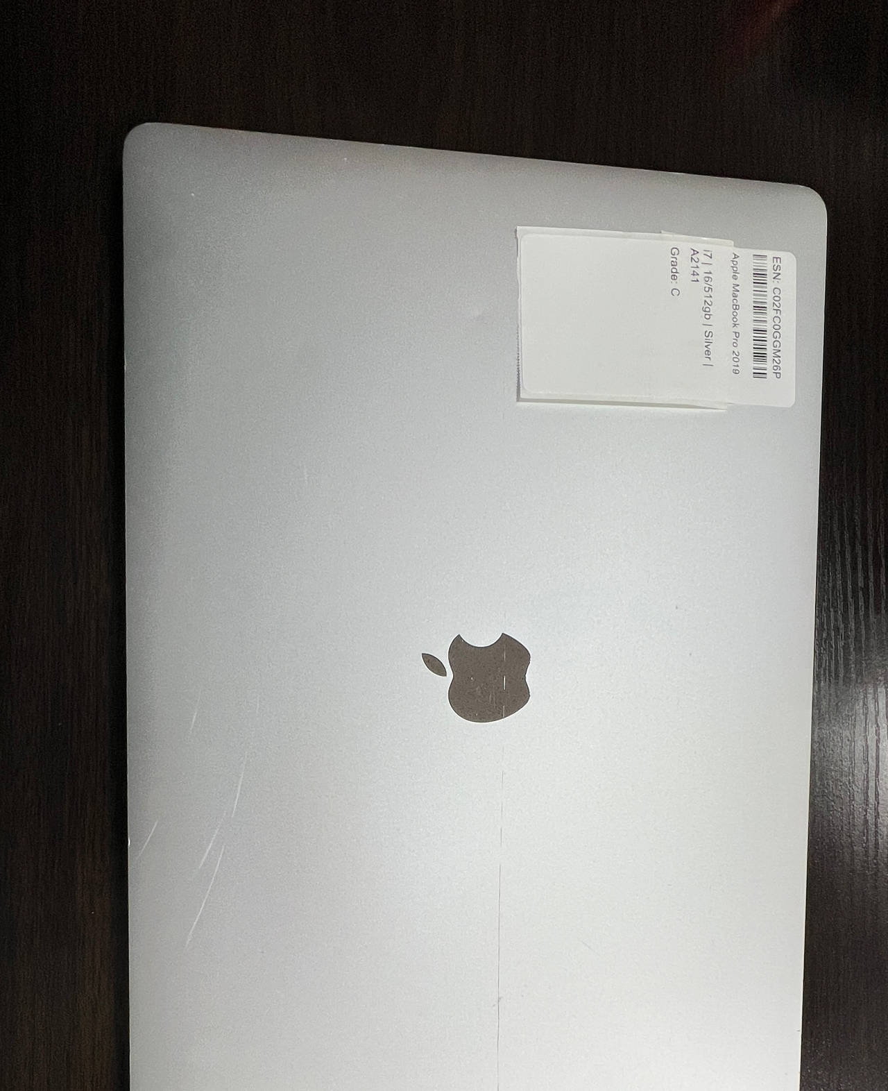 Apple MacBook Pro 16-inch 2019 i7 16GB 512GB Silver
