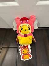 Pokemon Pikachu Red Gyarados Poncho Plush - Image 1