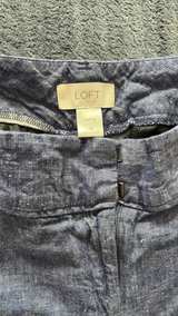 LOFT Linen Blend Straight Leg Pants - Image 4