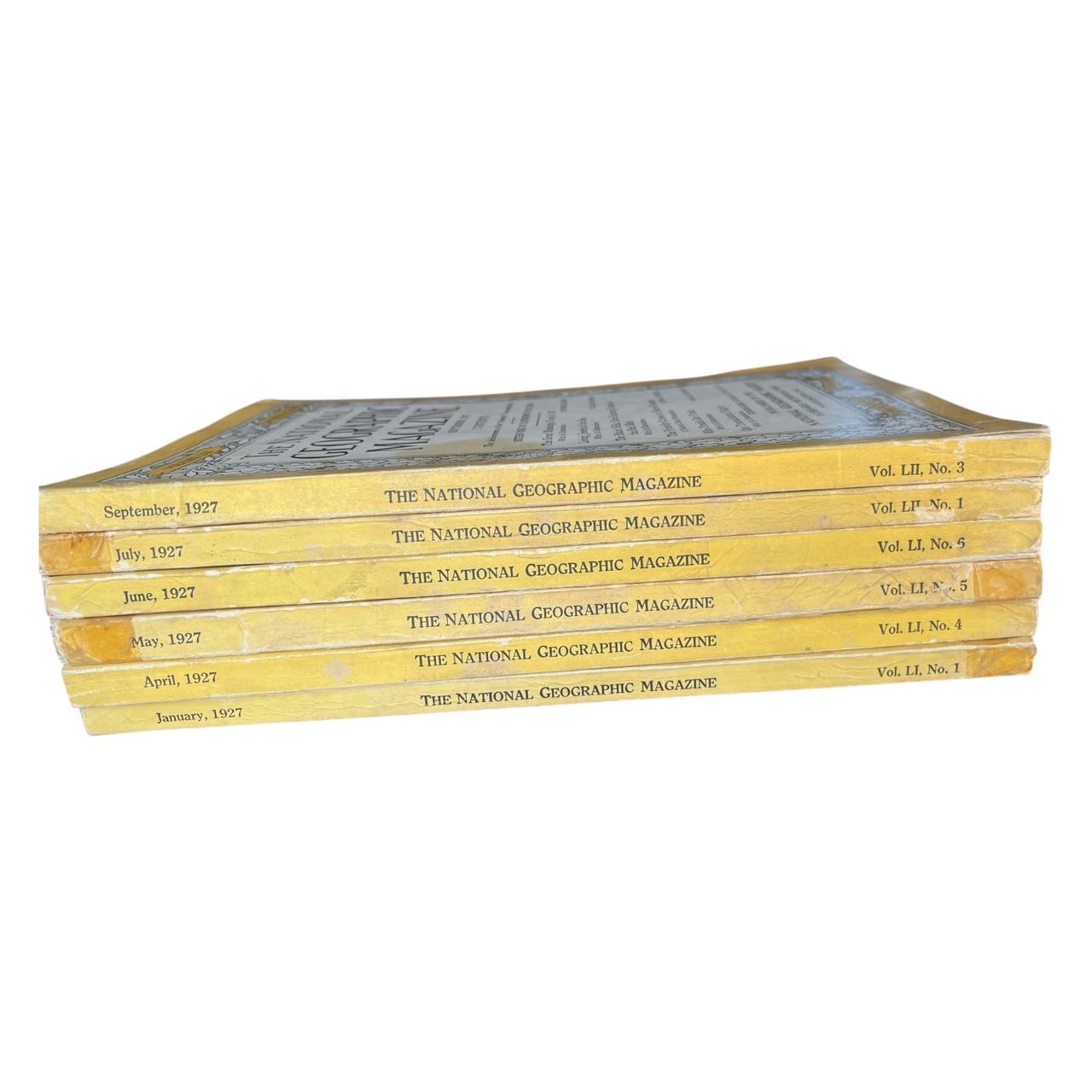 The National Geographic Magazine’s 6 Volumes 1927 Decoration Collection