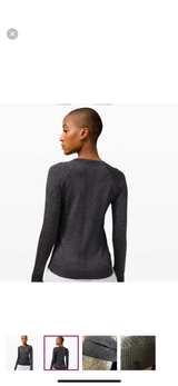 Lululemon Rest Less Pullover Aerial Current Black and White Size 4 - Image 2