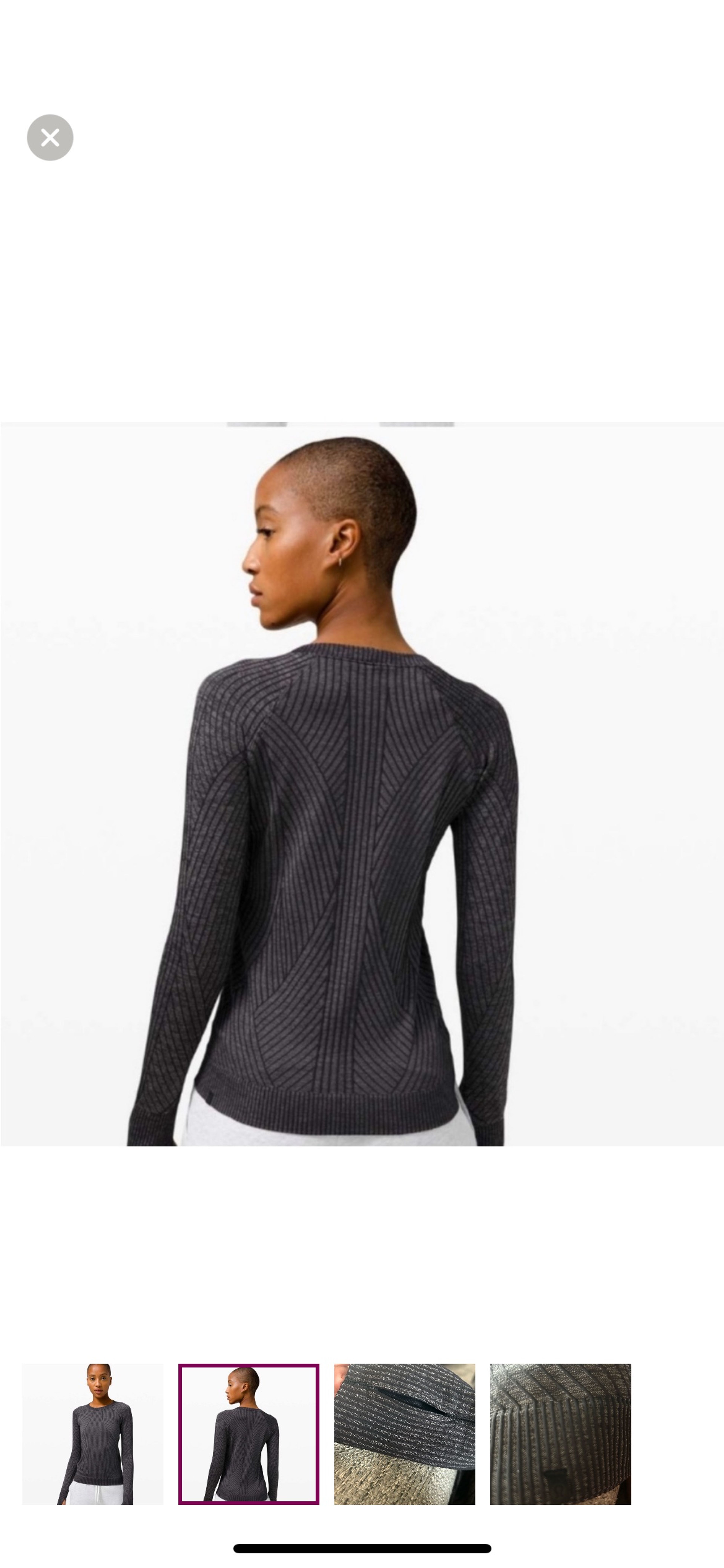 Lululemon Rest Less Pullover Aerial Current Black and White Size 4 - Image 2