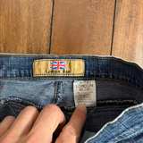 London blue denim ribbed skirt y2k preppy style size medium  - Image 3