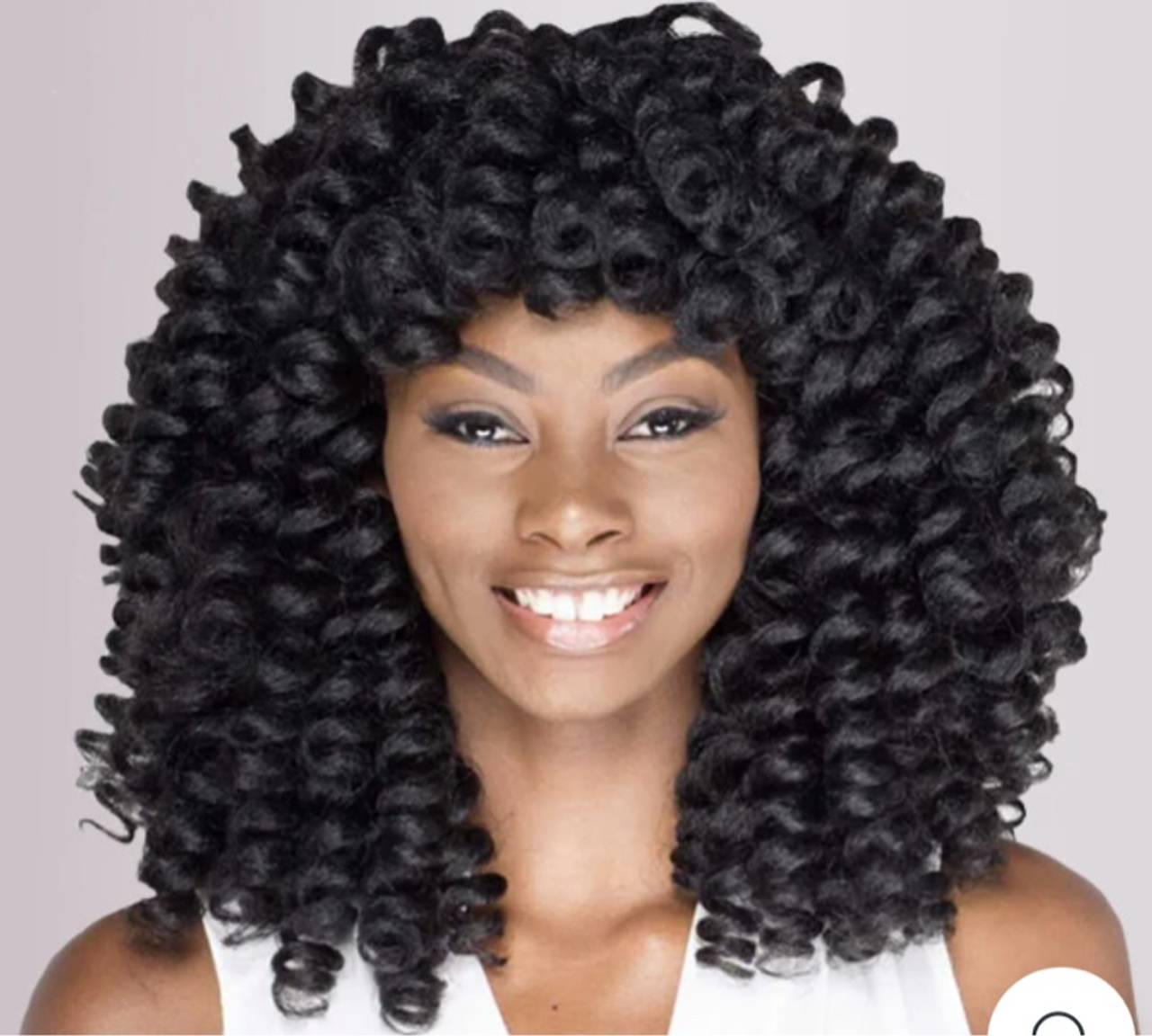 Curlkalon Kenzie Curl Synthetic Hair Extensions Color Black 10 inch Seperate Bag