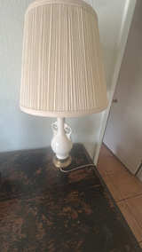 Antique White Floral Table Lamp - Image 5